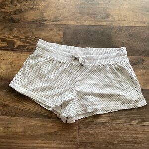 Fabletics White Mesh Shorts